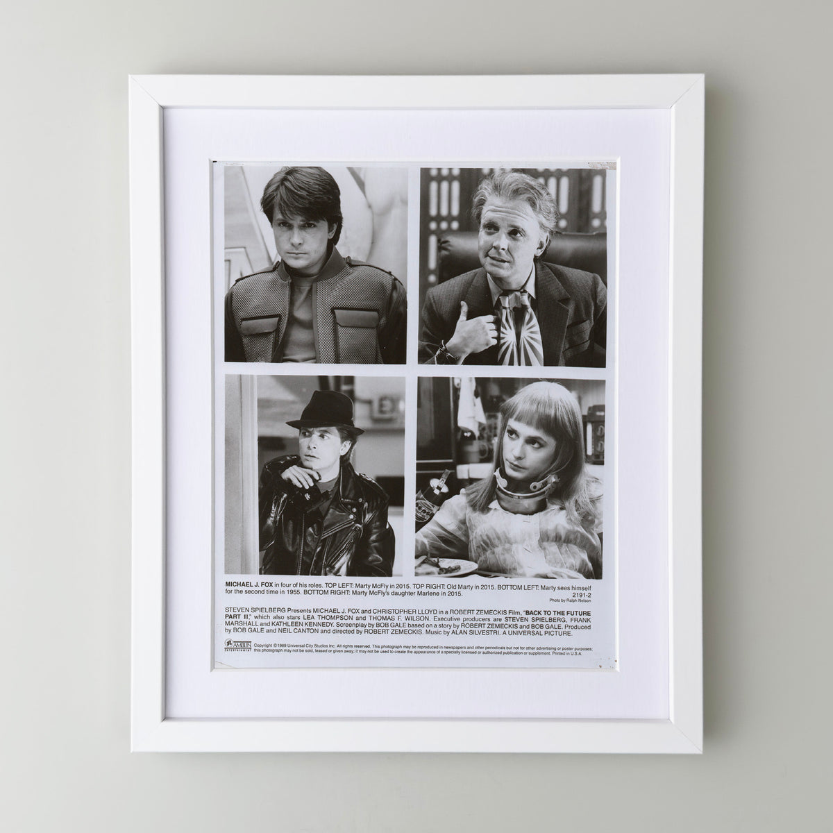 Back to the Future 2 (1989) Film Movie Press Publicity Still Framed