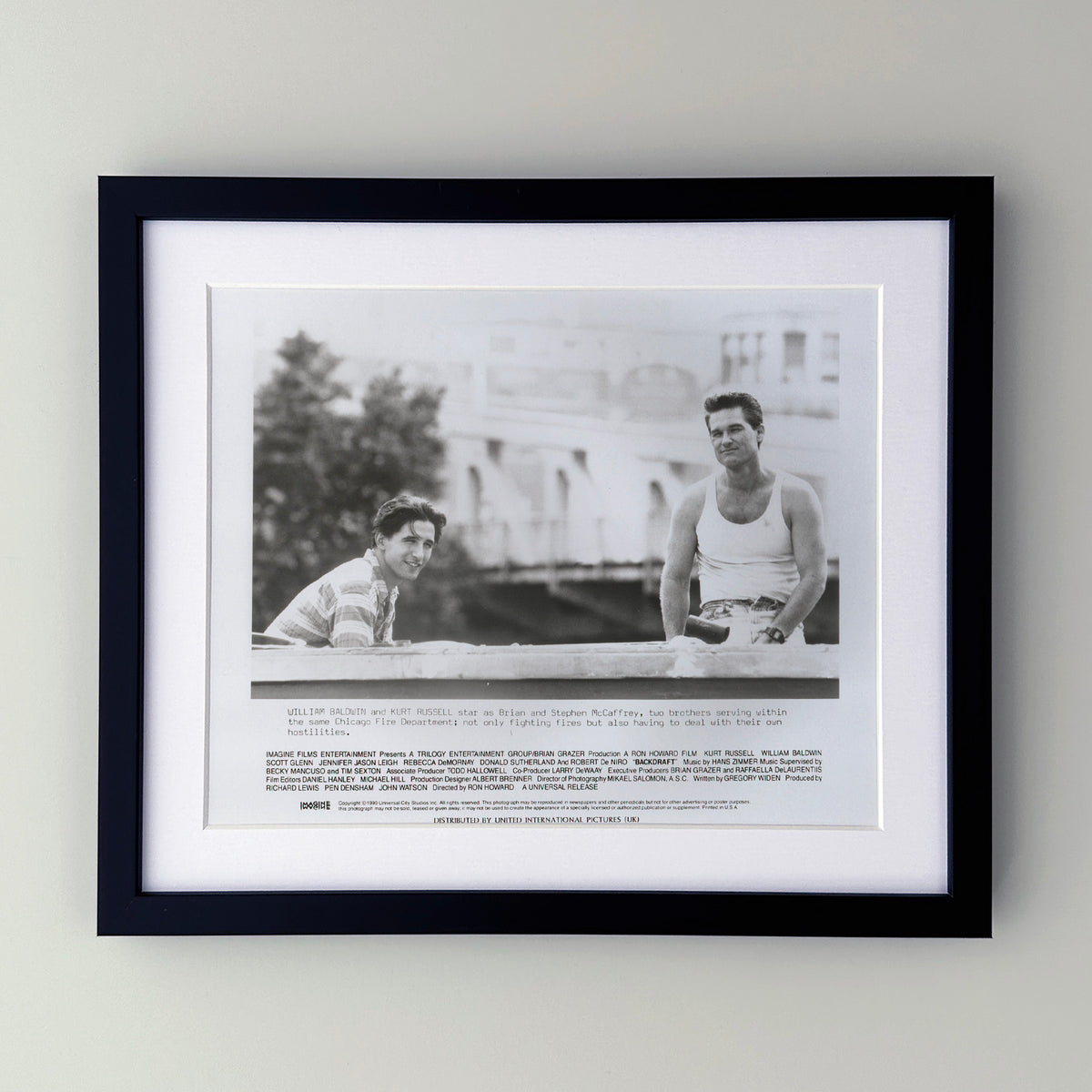 Backdraft 1990 Film Movie Press Publicity Still Framed