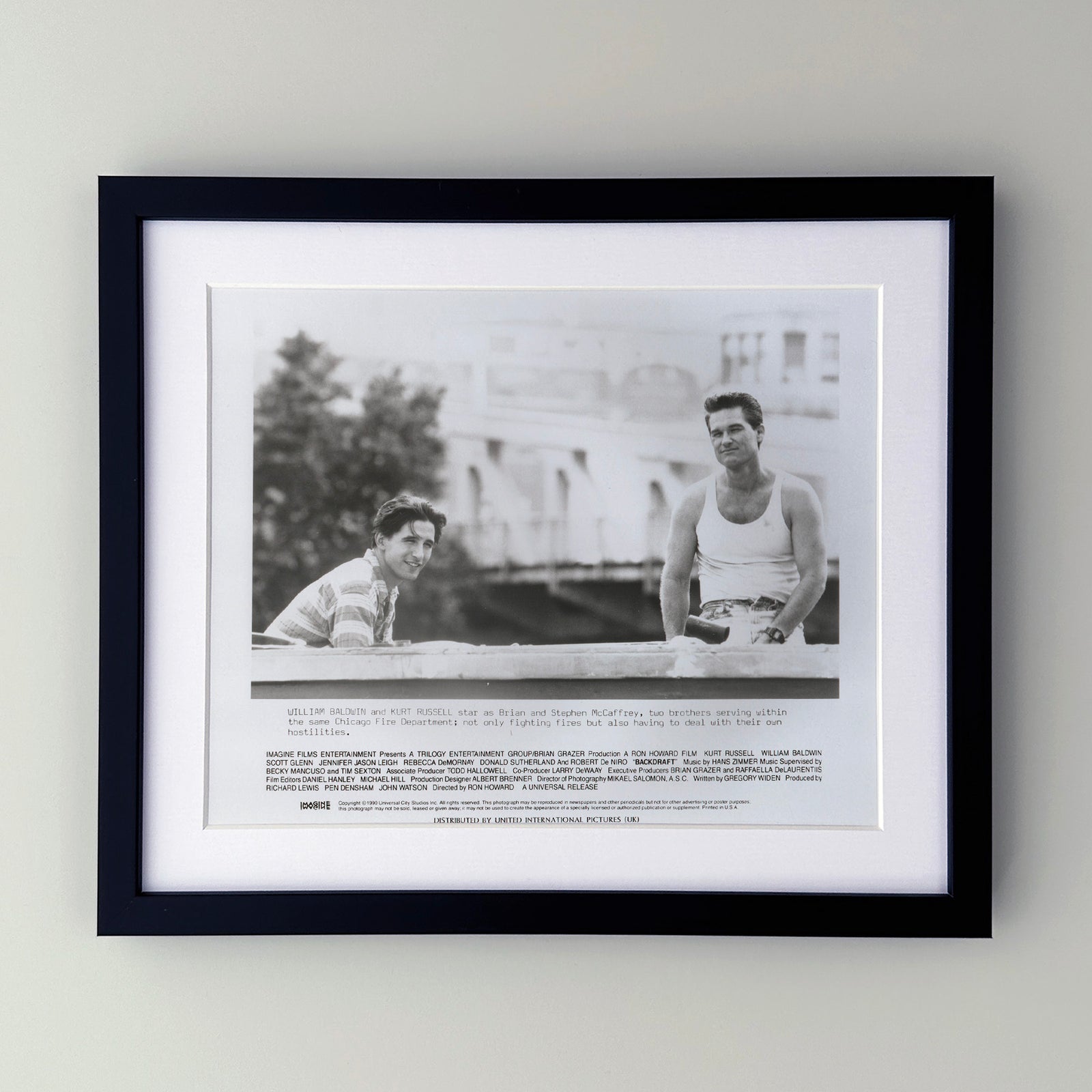 Backdraft 1990 Film Movie Press Publicity Still Framed