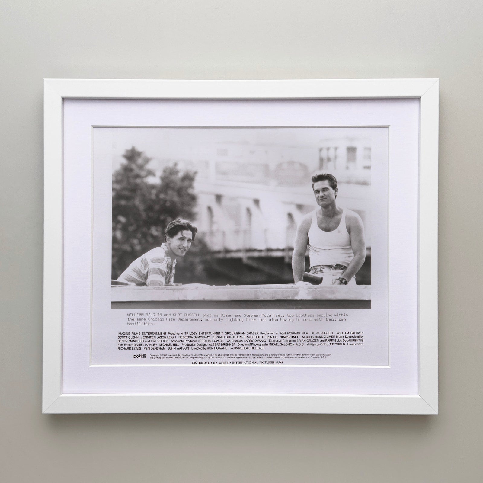 Backdraft 1990 Film Movie Press Publicity Still Framed