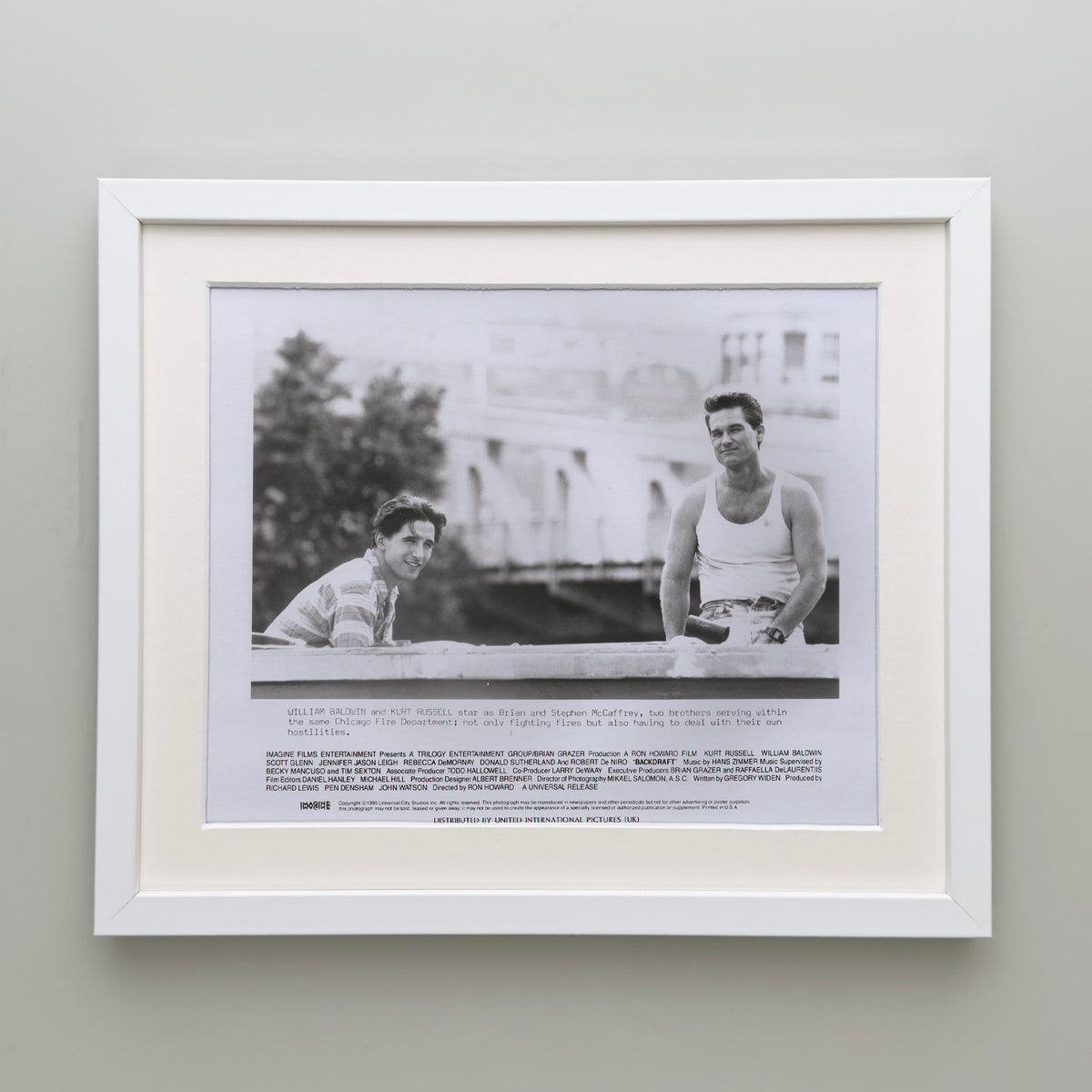 Backdraft 1990 Film Movie Press Publicity Still Framed