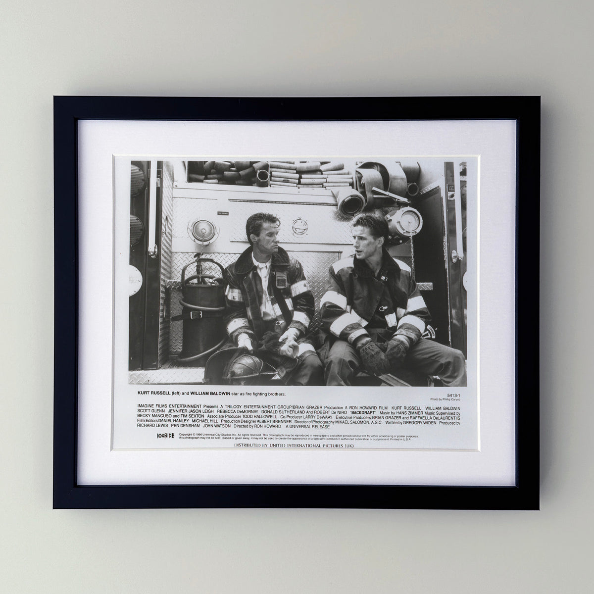 Backdraft 1990 Film Movie Press Publicity Still Framed