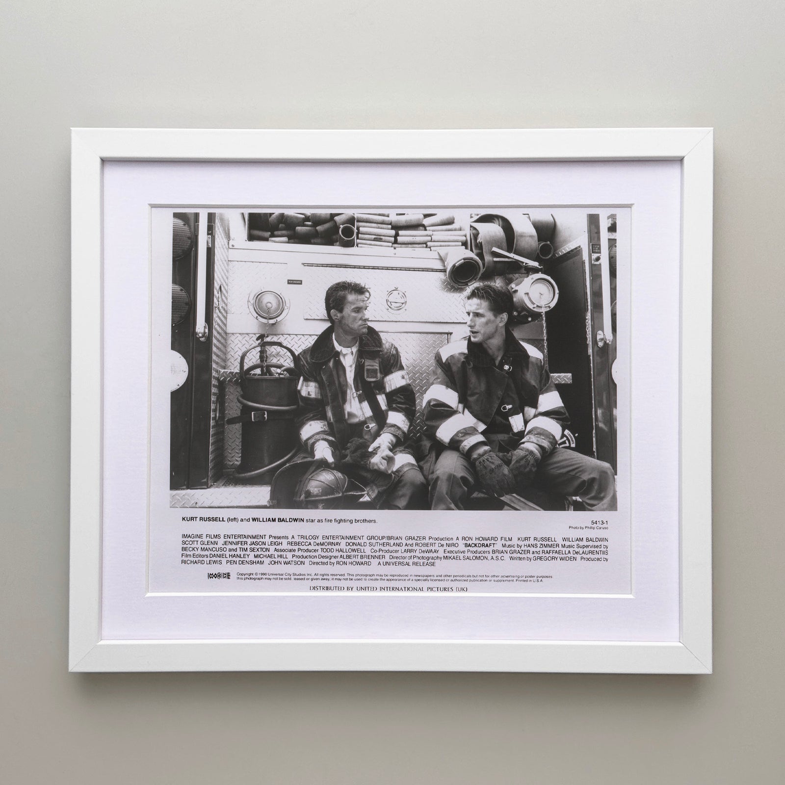 Backdraft 1990 Film Movie Press Publicity Still Framed
