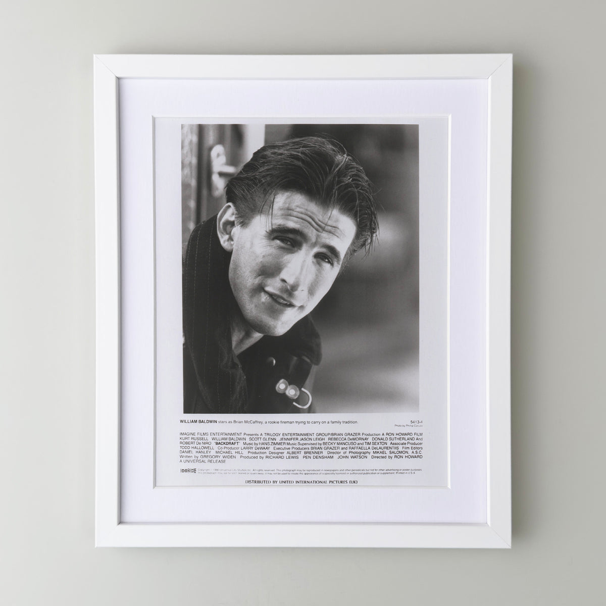 Backdraft 1990 Film Movie Press Publicity Still Framed