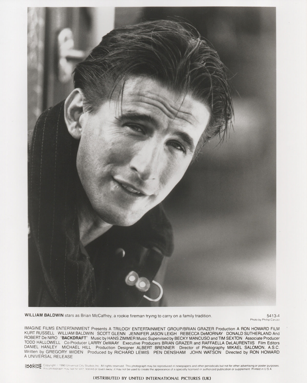 Backdraft 1990 Film Movie Press Publicity Still Framed