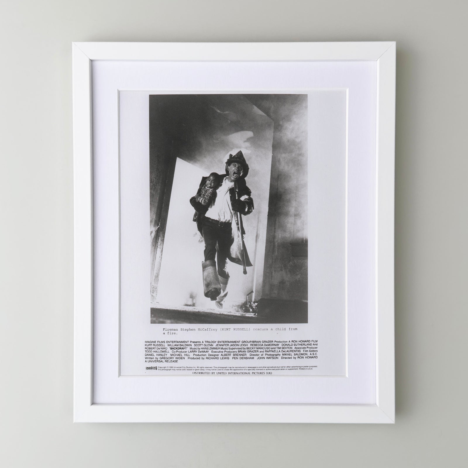 Backdraft 1990 Film Movie Press Publicity Still Framed