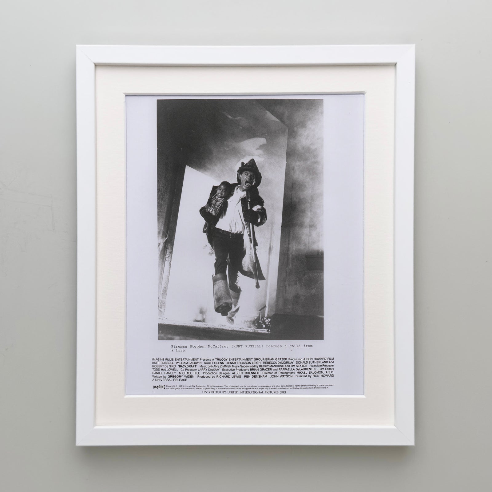 Backdraft 1990 Film Movie Press Publicity Still Framed