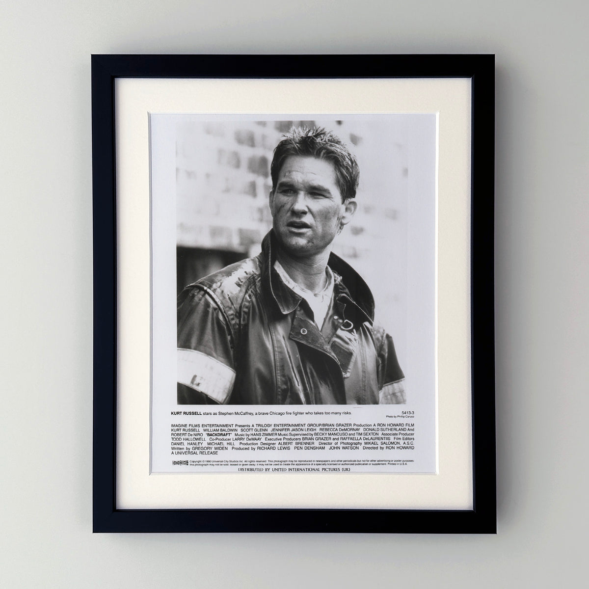 Backdraft 1990 Film Movie Press Publicity Still Framed