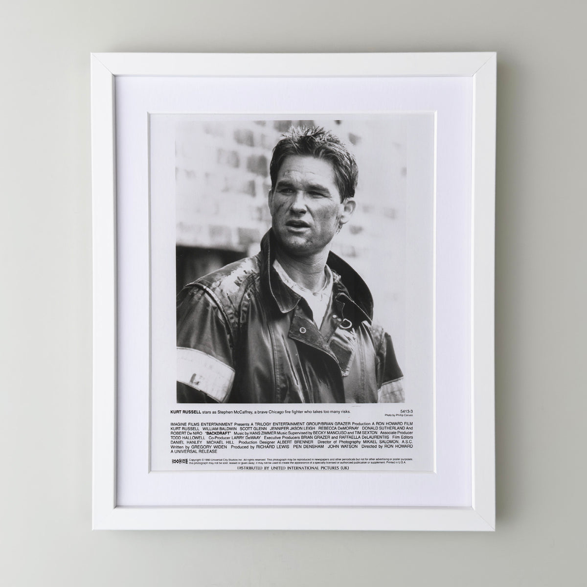 Backdraft 1990 Film Movie Press Publicity Still Framed