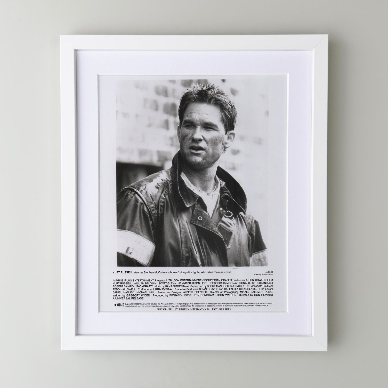 Backdraft 1990 Film Movie Press Publicity Still Framed