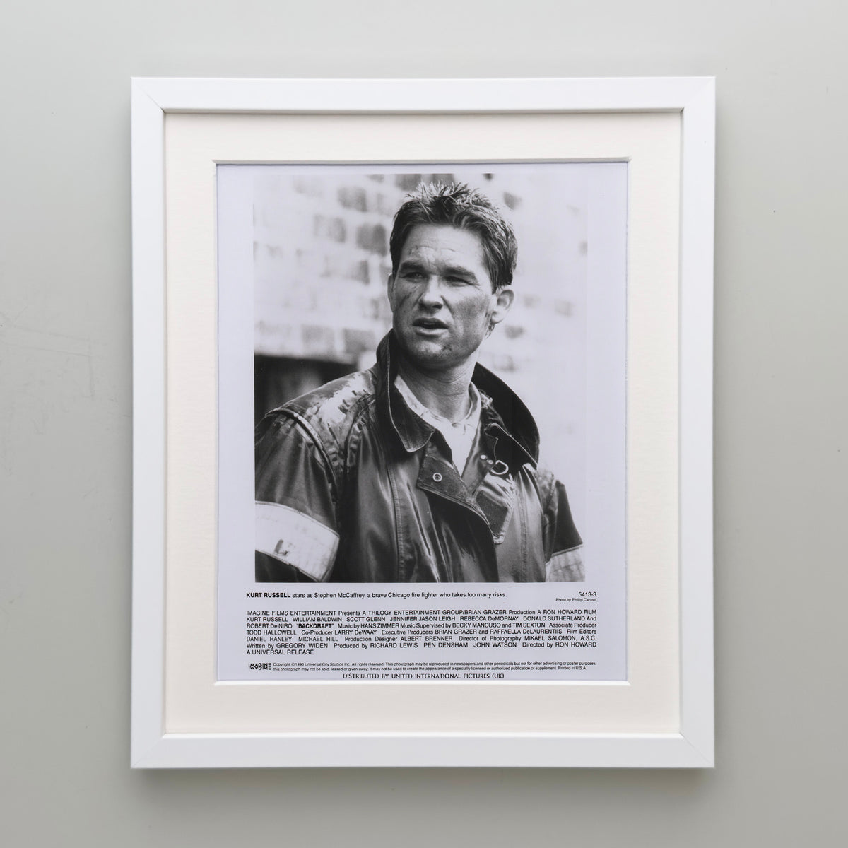 Backdraft 1990 Film Movie Press Publicity Still Framed