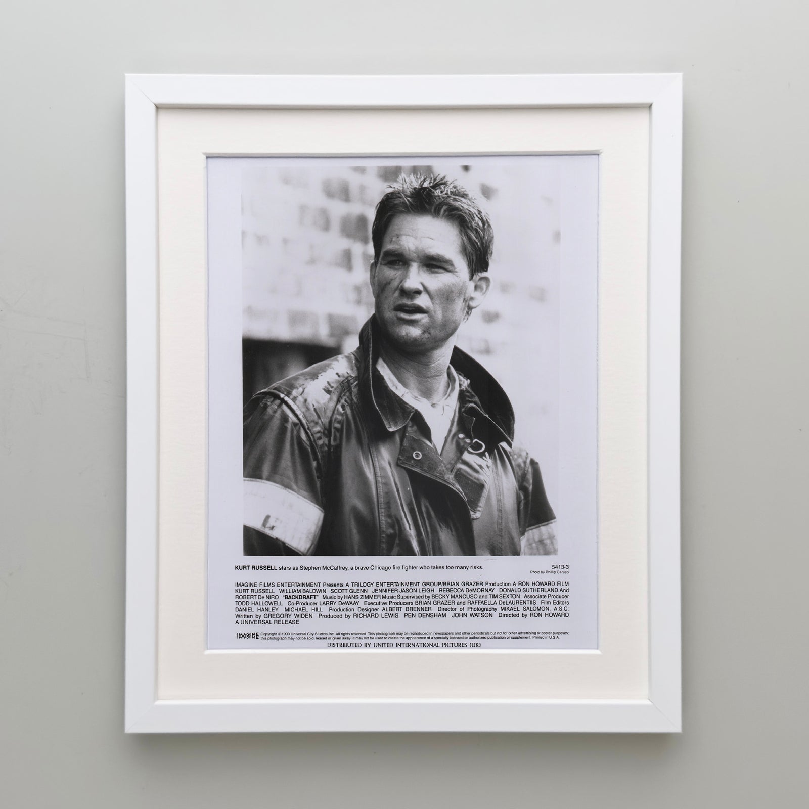 Backdraft 1990 Film Movie Press Publicity Still Framed