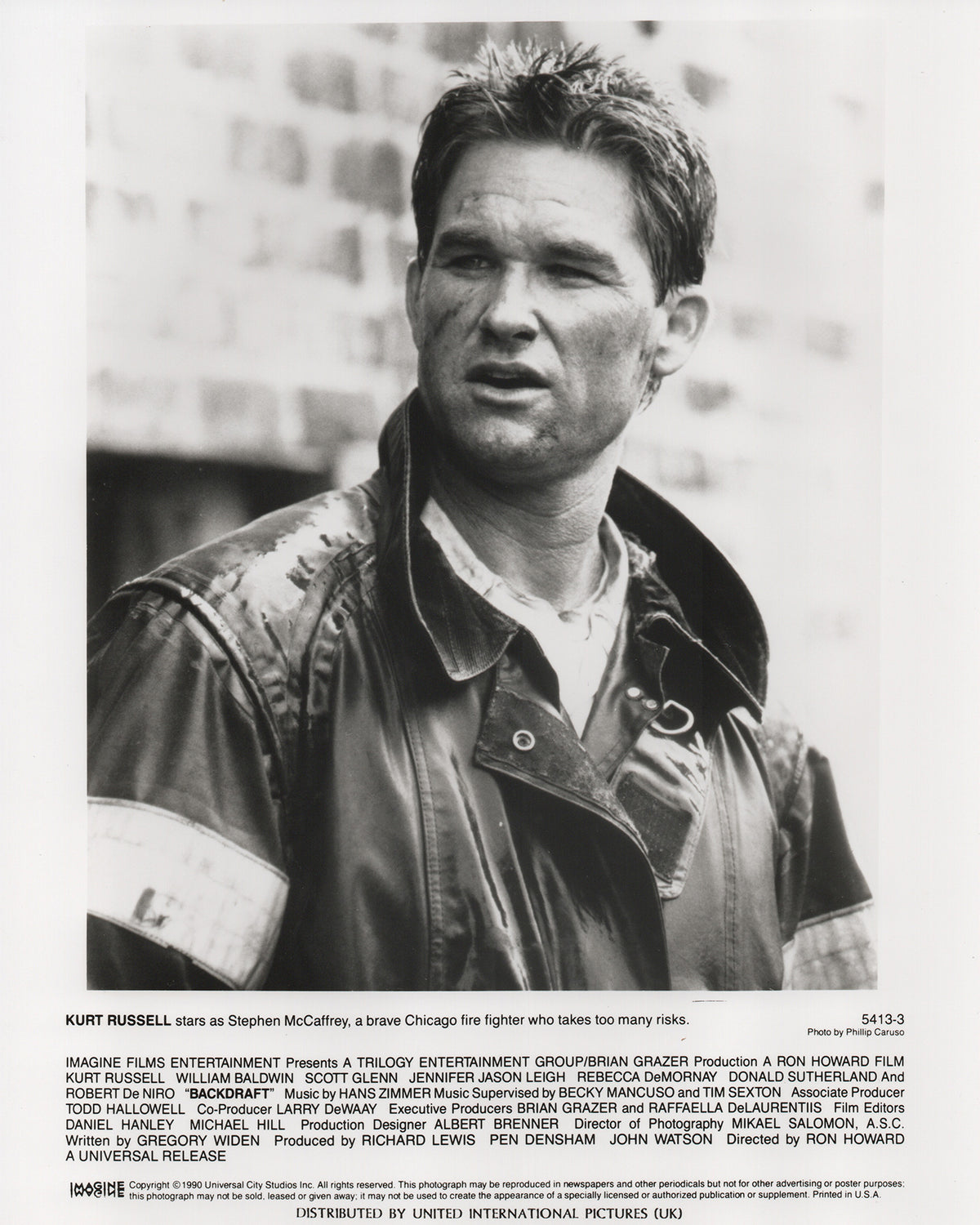 Backdraft 1990 Film Movie Press Publicity Still Framed
