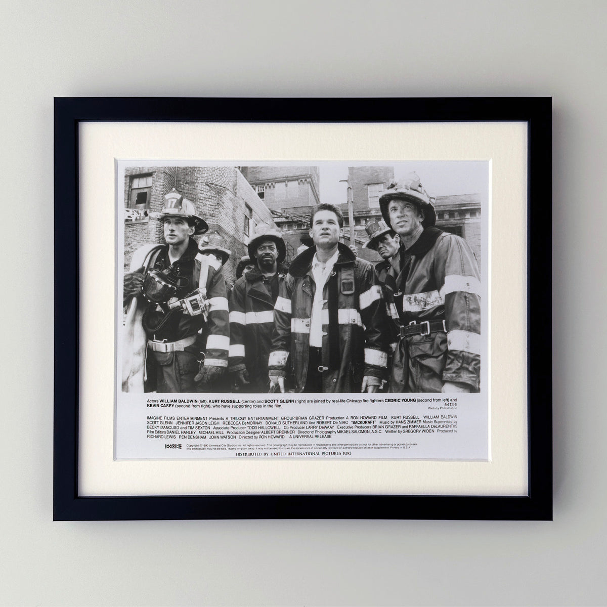 Backdraft 1990 Film Movie Press Publicity Still Framed