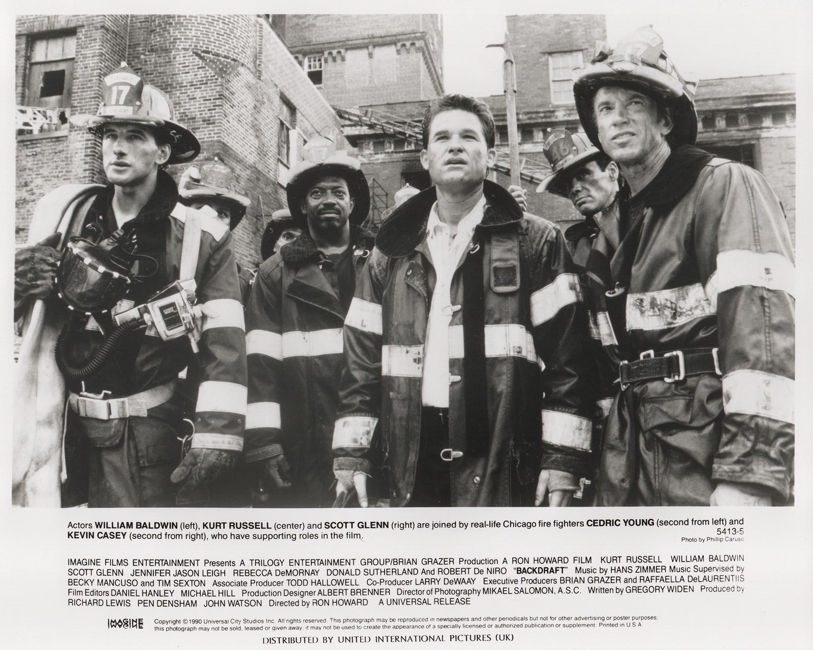 Backdraft 1990 Film Movie Press Publicity Still Framed