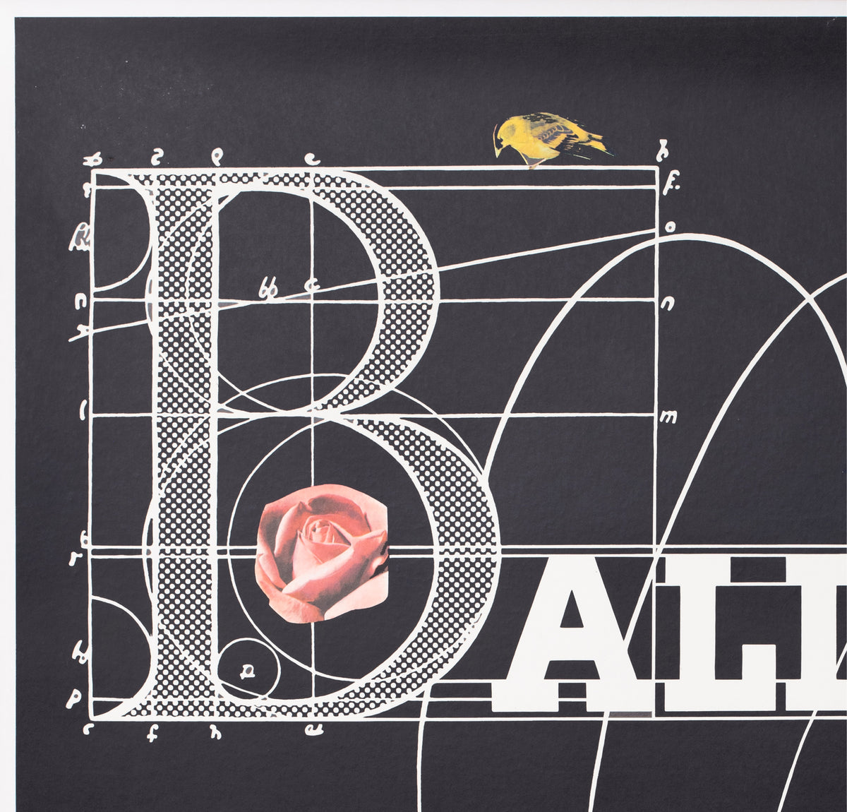 Bally c1980 Golf Shoe Advertising Poster 2 Roger Bezombes - detail