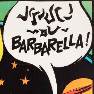 Barbarella 1967 Psychophot French Poster, Jean-Claude Forest - detail