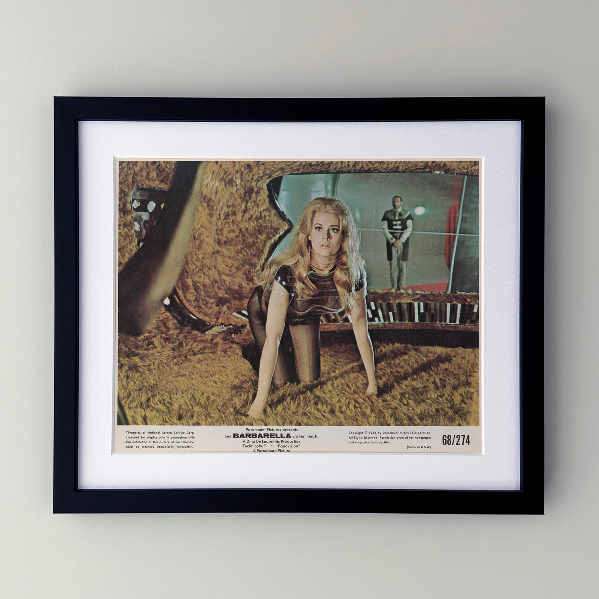 Barbarella 1968 Film Movie Lobby Card Framed
