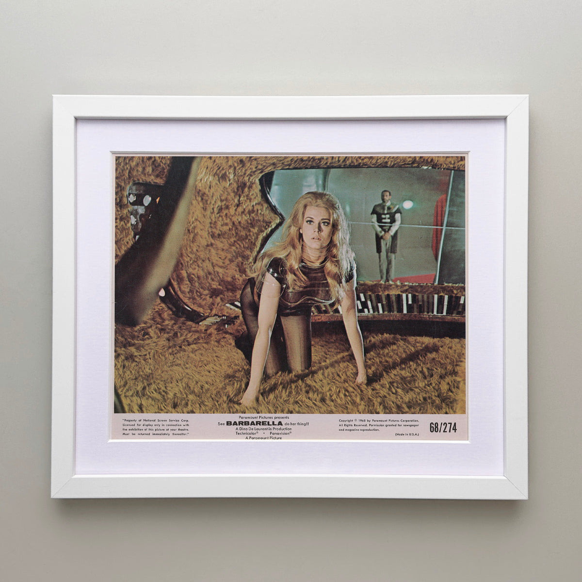 Barbarella 1968 Film Movie Lobby Card Framed