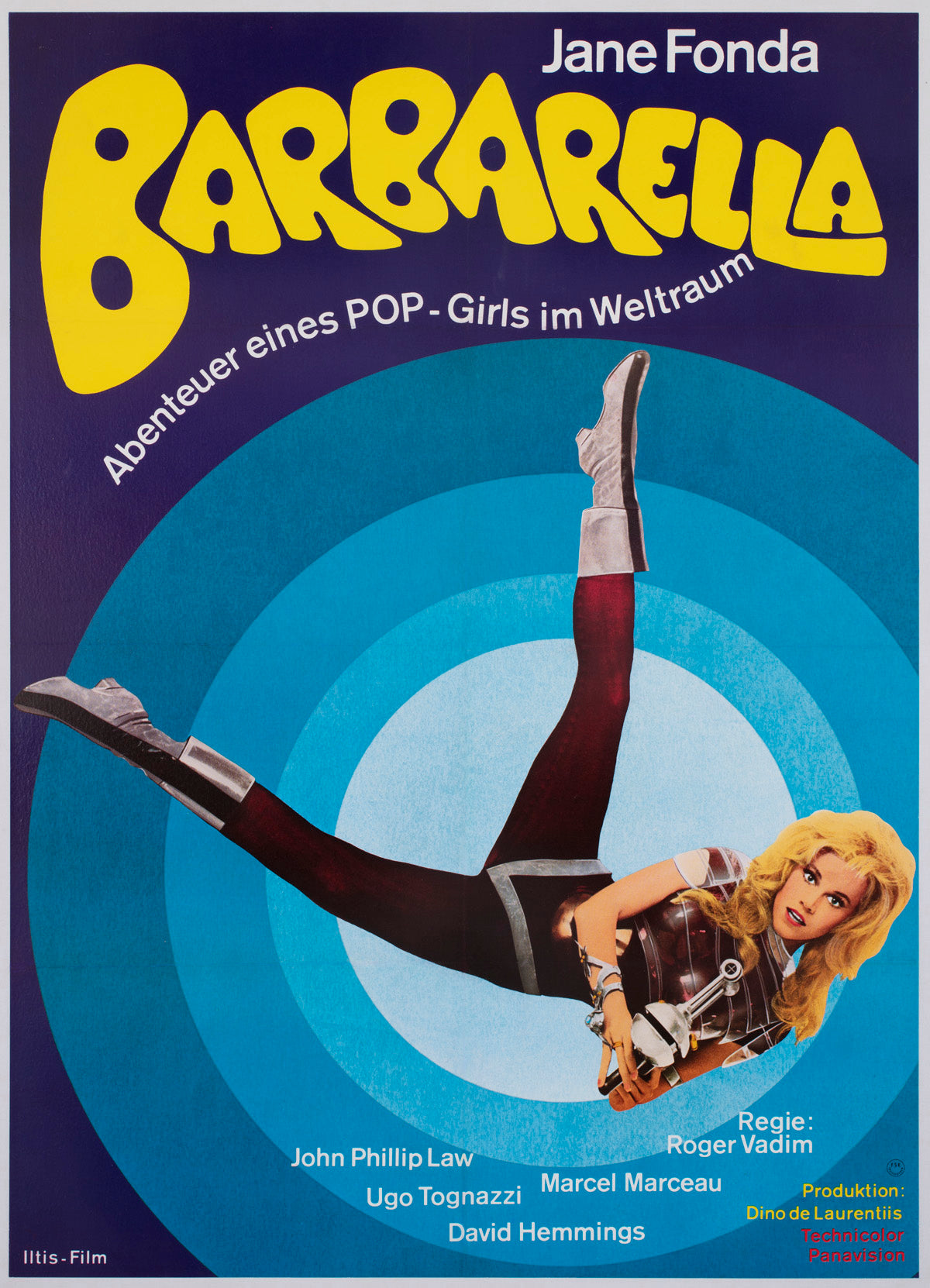 Barbarella R1973 German 1 Sheet Film Movie Poster