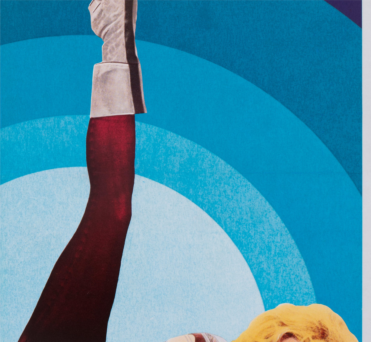 Barbarella R1973 German 1 Sheet Film Movie Poster - detail