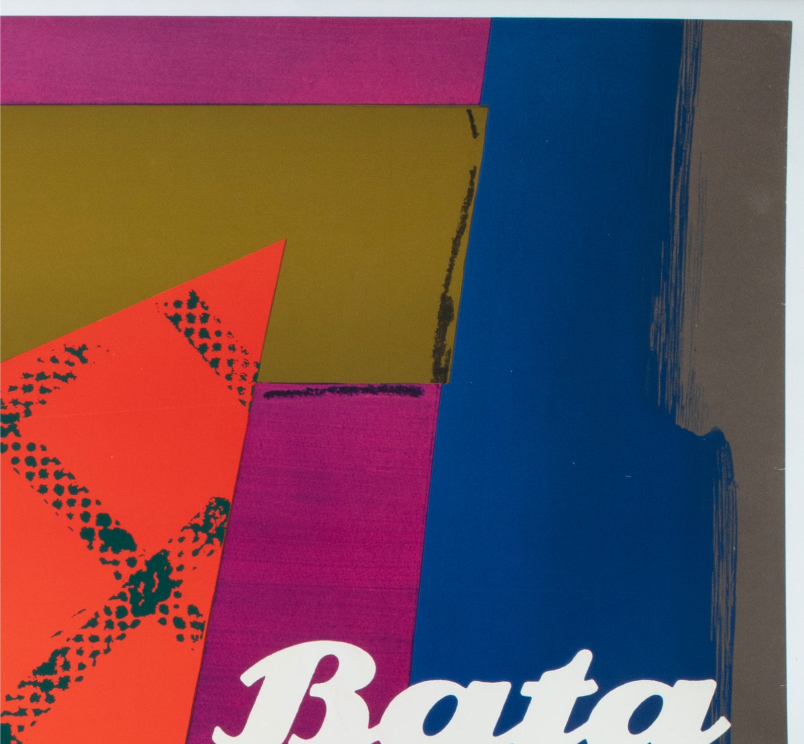 Bata Shoes 1964 Swiss Advertising Poster Womens Donald Brun - detail