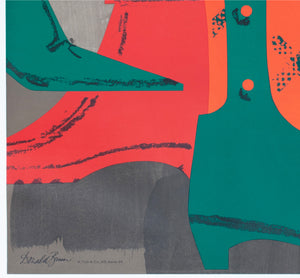Bata Shoes 1964 Swiss Advertising Poster Womens Donald Brun - detail