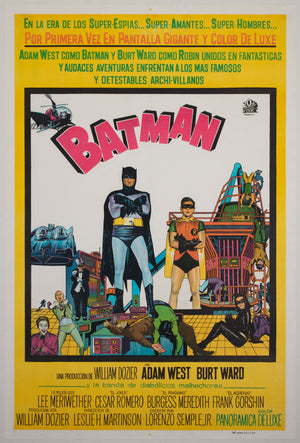 Batman 1966 Argentinian Film Movie Poster