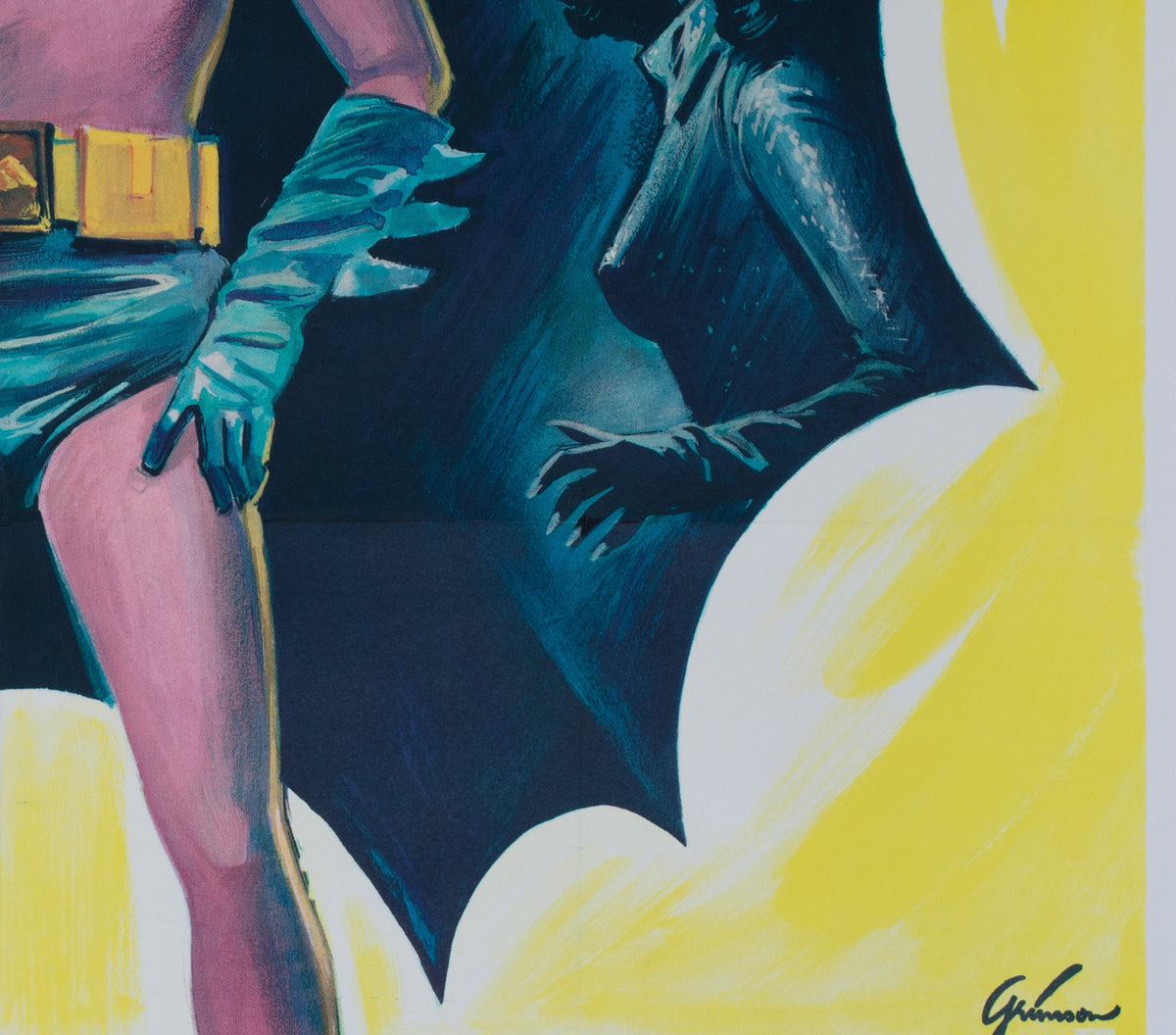 Batman 1966 French Grande Film Poster Boris Grinsson - detail