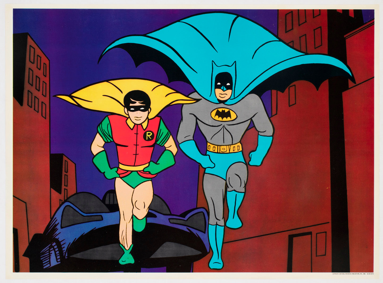 1966 Animation Batman 1966 TV Series Opening Credits Animation Poster - Orson & Welles