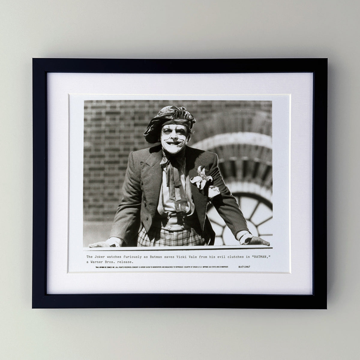 Batman 1989 Press Publicity Film Movie Still - Framed Jack Nicholson