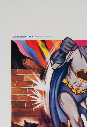 Batman R1970s Belgian Film Movie Poster - detail