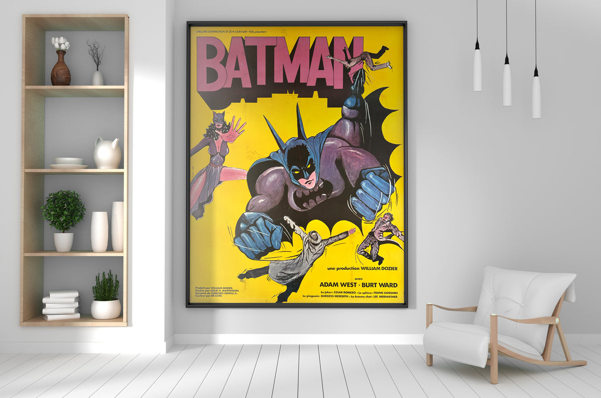 Batman R1970s French Grande Film Movie Poster