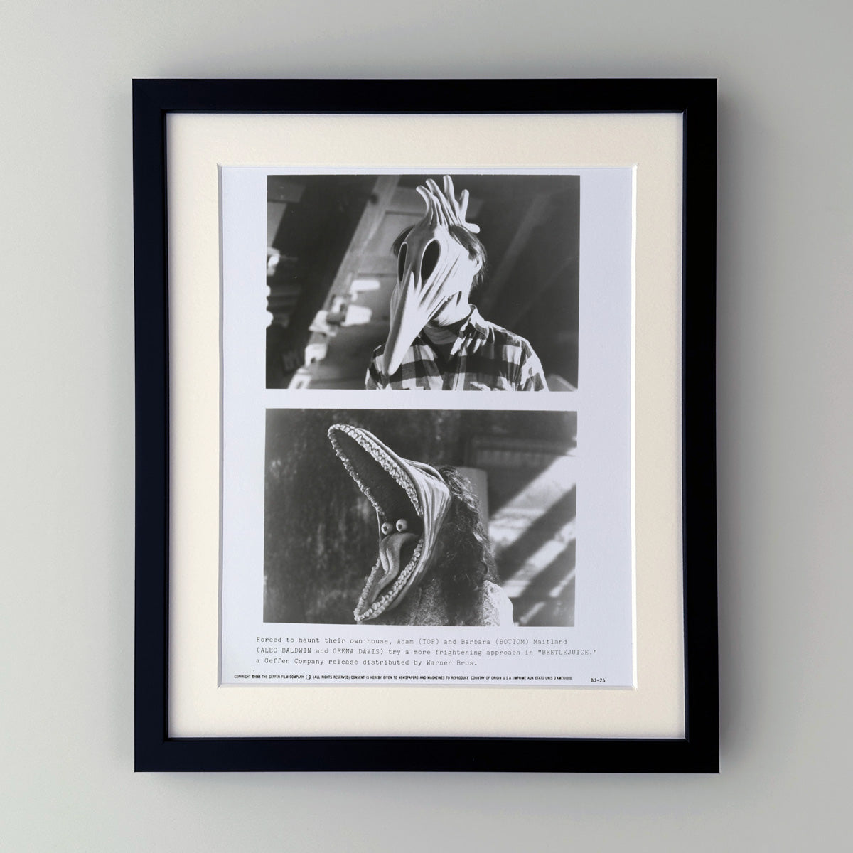 Beetlejuice (1988) Publicity Press Film Movie Still Photo - Framed