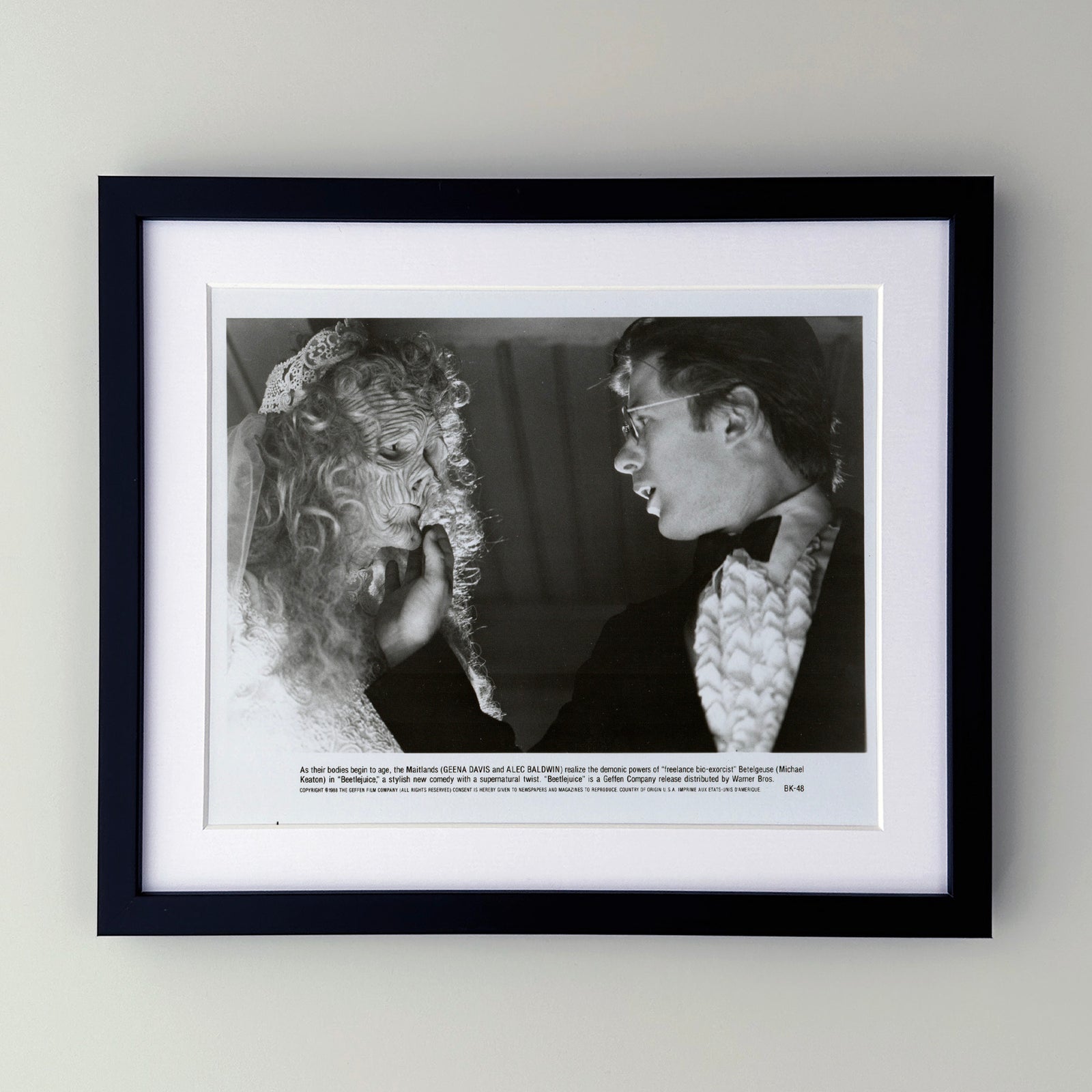 Beetlejuice 1988 Press Film Movie Publicity Still - Framed