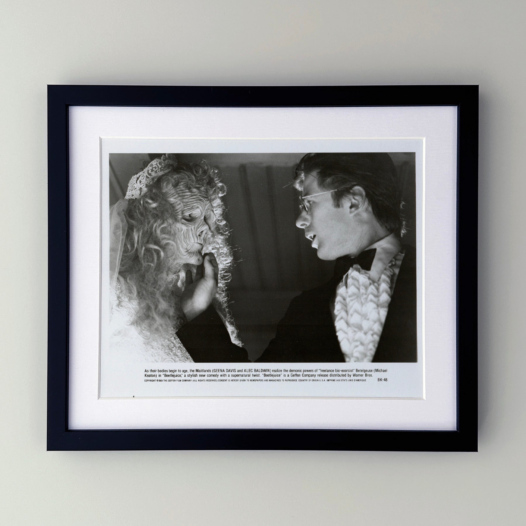Beetlejuice 1988 Press Film Movie Publicity Still - Framed