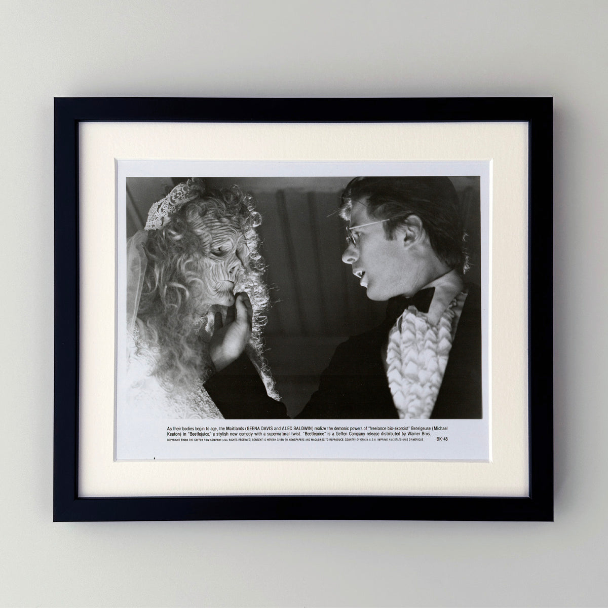 Beetlejuice 1988 Press Film Movie Publicity Still - Framed