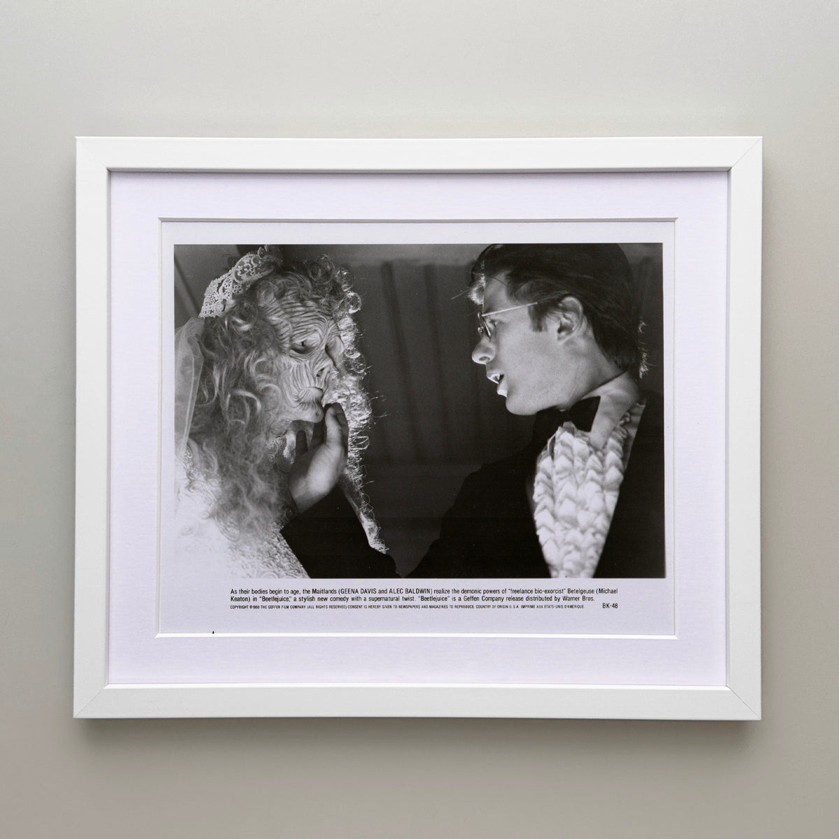 Beetlejuice 1988 Press Film Movie Publicity Still - Framed