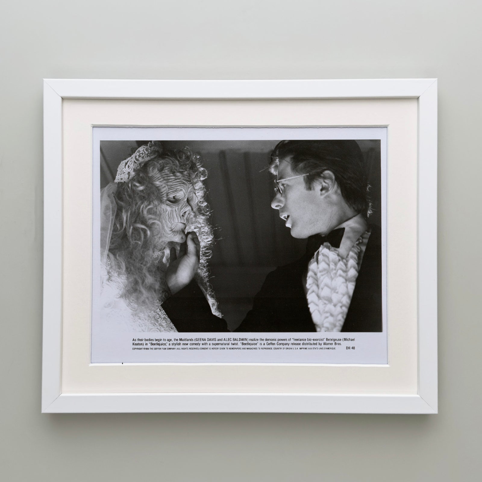 Beetlejuice 1988 Press Film Movie Publicity Still - Framed