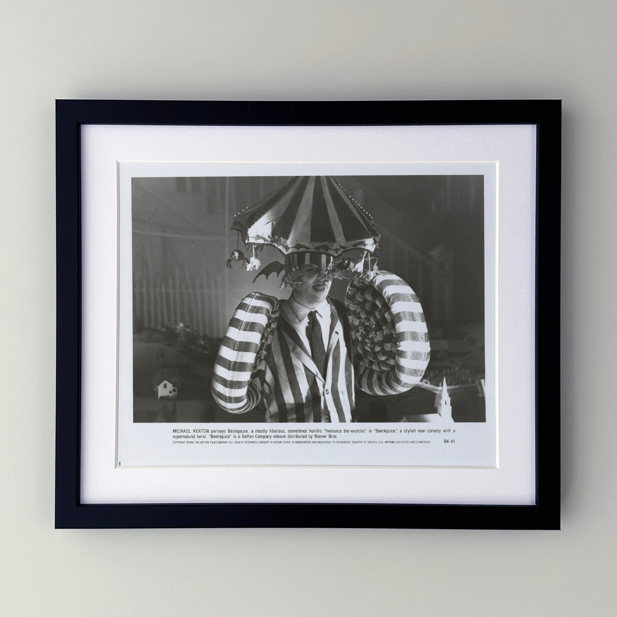 Beetlejuice 1988 Press Film Movie Publicity Still - Framed