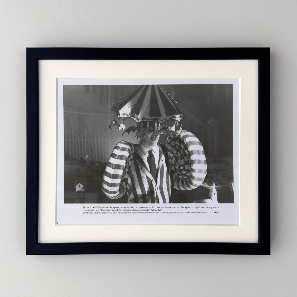 Beetlejuice 1988 Press Film Movie Publicity Still - Framed