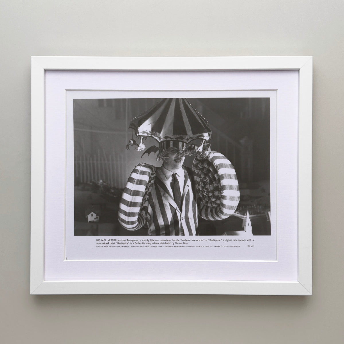 Beetlejuice 1988 Press Film Movie Publicity Still - Framed