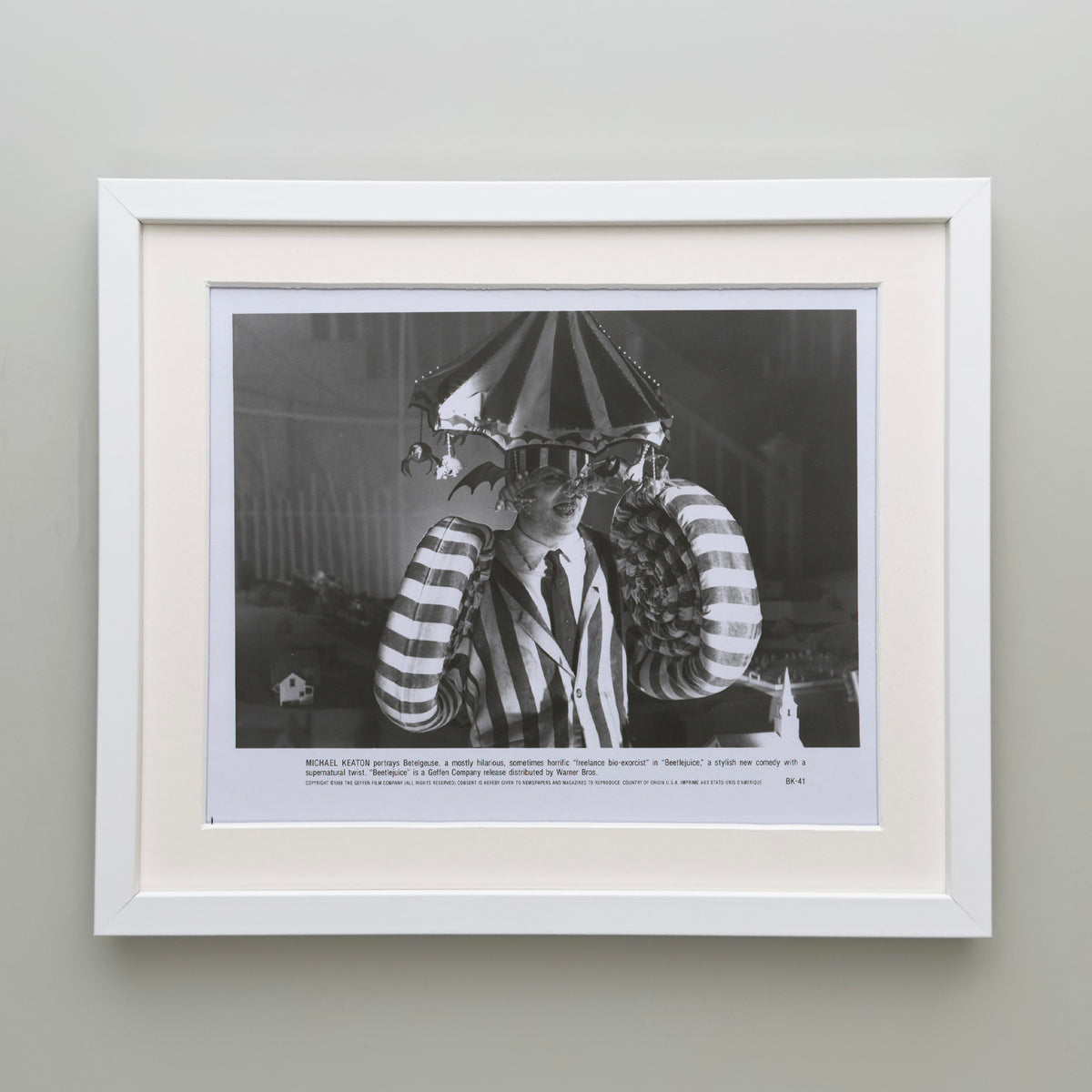 Beetlejuice 1988 Press Film Movie Publicity Still - Framed
