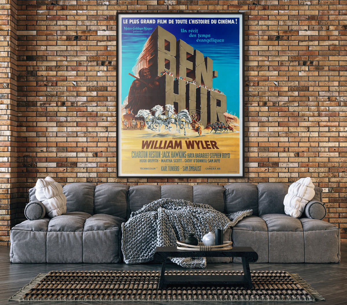 Ben Hur 1960 French Grande Style B Film  Movie Poster