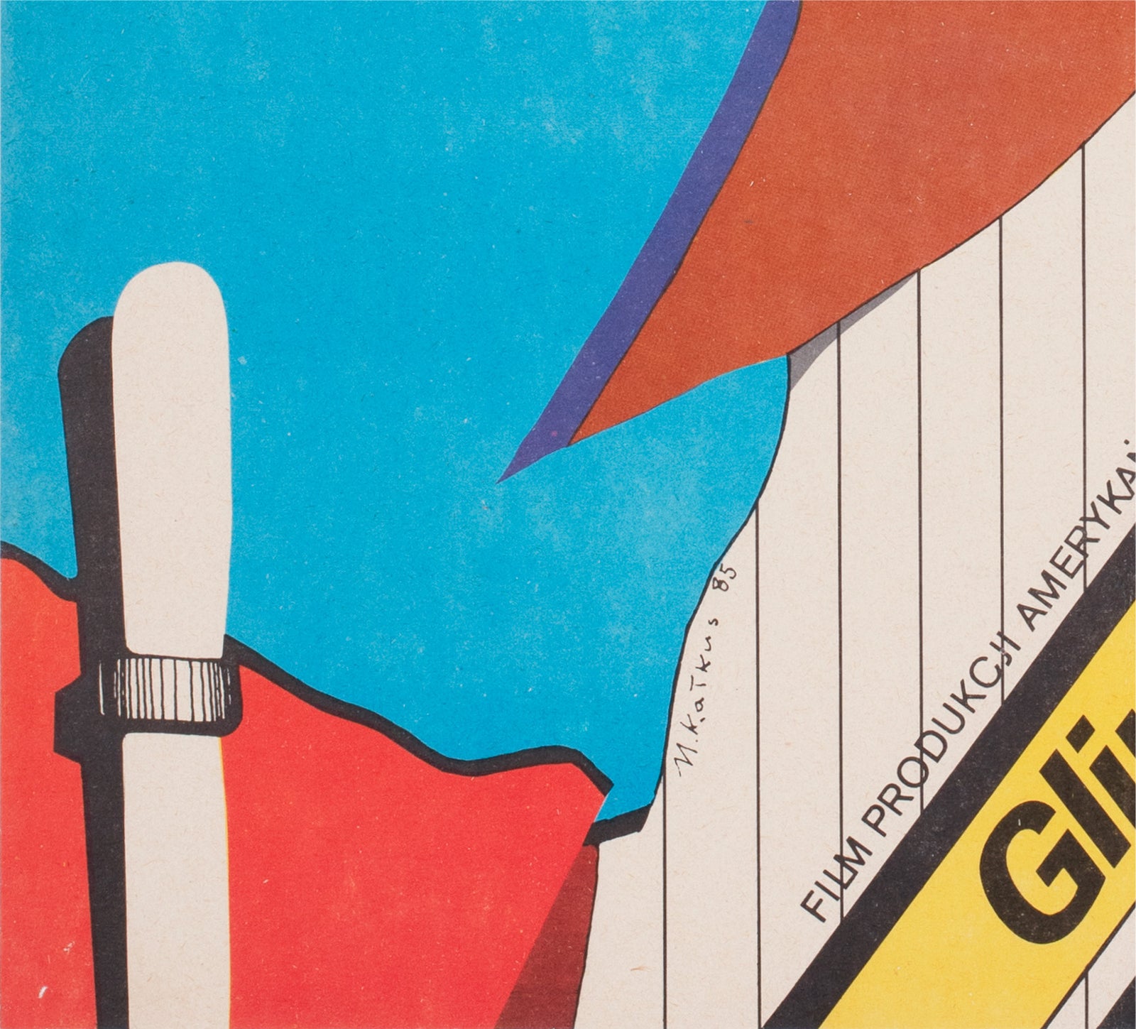 beverly hills cop 1985 polish film movie poster kalkus maciej - detail