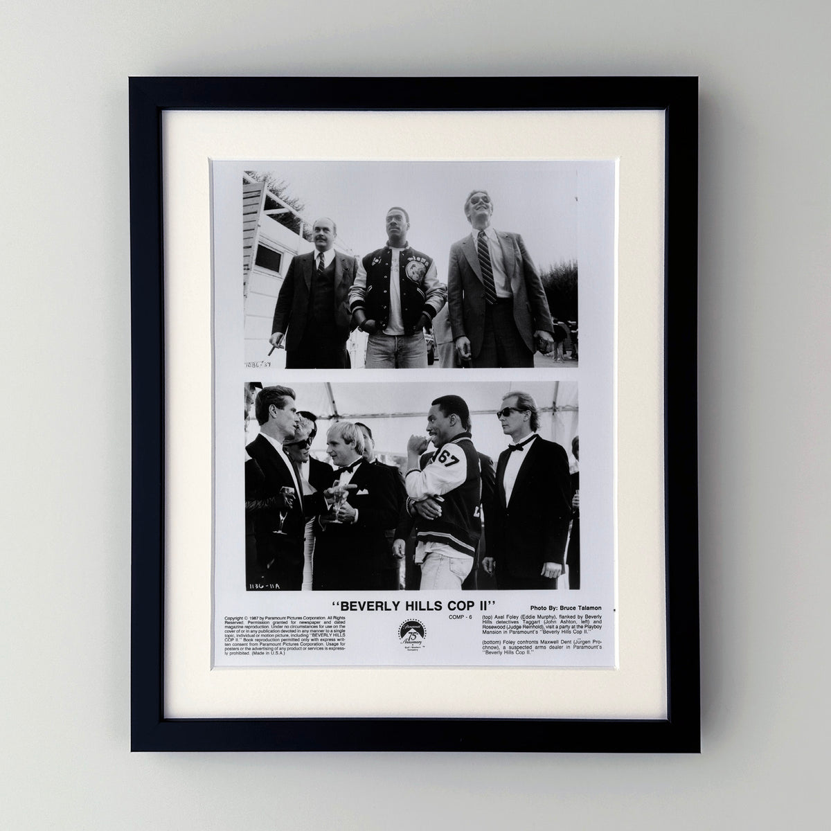 Beverly Hills Cop 2 1987 Film Movie Press Publicity Still Framed