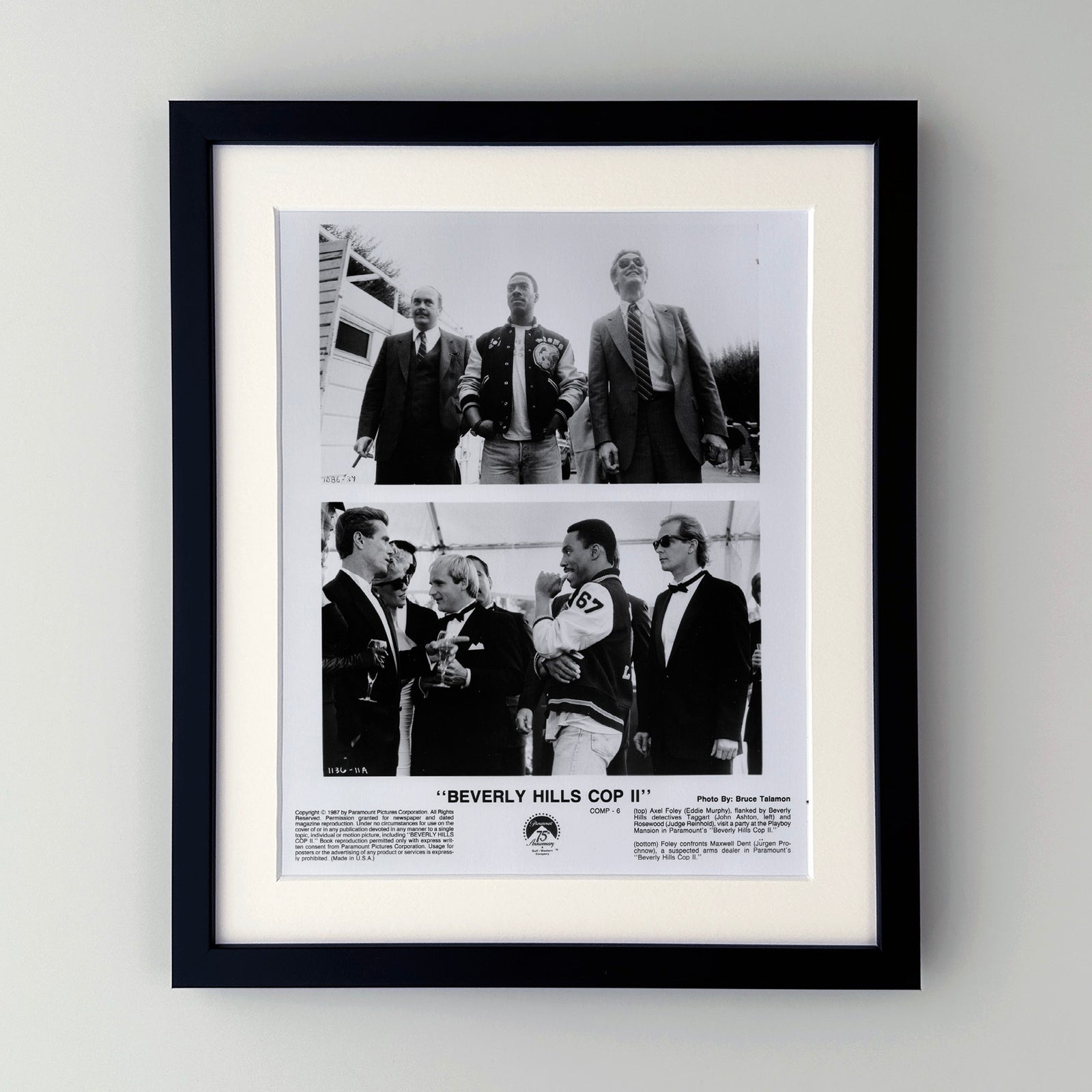Beverly Hills Cop 2 1987 Film Movie Press Publicity Still Framed