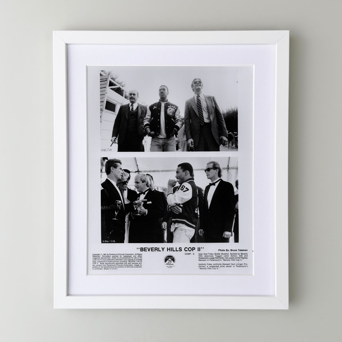 Beverly Hills Cop 2 1987 Film Movie Press Publicity Still Framed