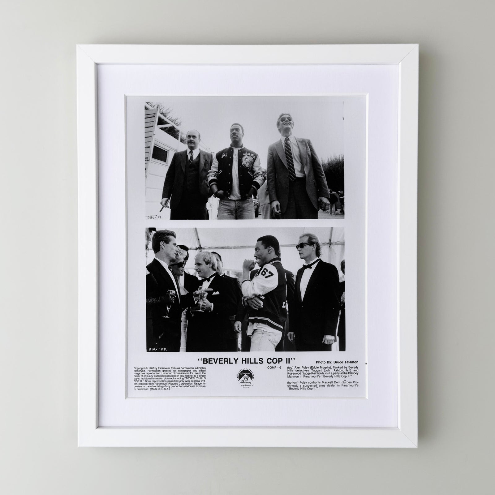 Beverly Hills Cop 2 1987 Film Movie Press Publicity Still Framed