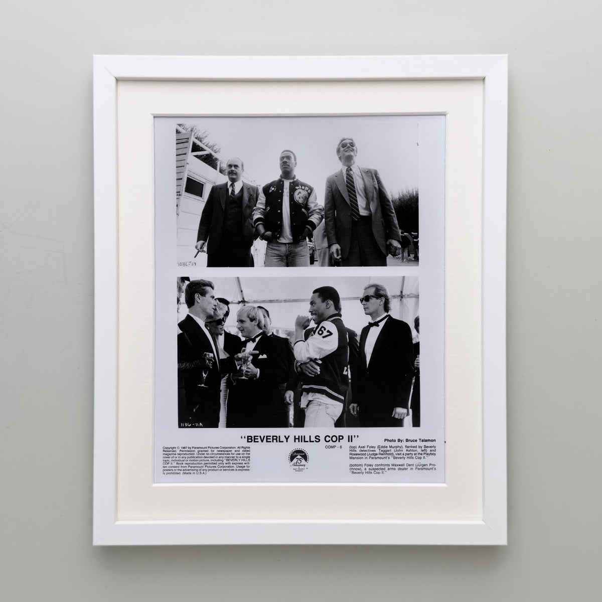 Beverly Hills Cop 2 1987 Film Movie Press Publicity Still Framed